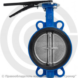 Затвор дисковый поворотный межфланцевый Ду-150 Ру-16 EPDM с чугунным диском Китай