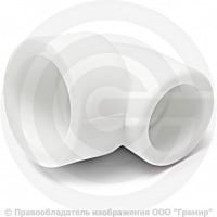 Угольник PP-R переходной белый внутренняя пайка Дн 32-25 90гр RTP (РосТурПласт)