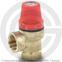 Клапан предохранительный пружинный латунный Ду 15-15 ВР (ВН) Рср=1.5бар Benarmo Клапан предохранительный пружинный латунный Ду 15-15 ВР (ВН) Рср=1.5бар Benarmo
