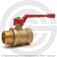 Кран латунный Ду-25 (1") Ру-40 ВР-НР (ВН-НАР) полнопроходной рычаг БАЗ 11б27п1 А31 Кран латунный Ду-25 (1") Ру-40 ВР-НР (ВН-НАР) полнопроходной рычаг БАЗ 11б27п1 А31