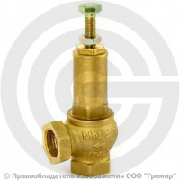 Клапан предохранительный регулируемый латунный Ду-25 (1") ВР (ВН) Рср=16бар (Т<180°С) PRO Uni-Fitt Клапан предохранительный регулируемый латунный Ду-25 (1") ВР (ВН) Рср=16бар (Т<180°С) PRO Uni-Fitt