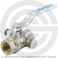 Кран латунный Ду-25 Ру-25 ВР (ВН) никель рычаг белый с воздухоотводчиком Aquasfera Standard 1132 Кран латунный Ду-25 Ру-25 ВР (ВН) никель рычаг белый с воздухоотводчиком Aquasfera Standard 1132