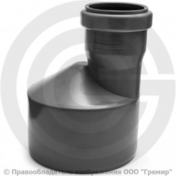 Переход PP-H эксцентрический серый Дн 50-40 б/нап в/к Ostendorf HT HTR