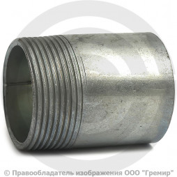 Резьба стальная оцинкованная удлиненная L=60мм Ду-40 (1 1/2") АС