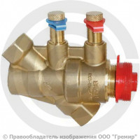 Клапан балансировочный автоматический латунный муфтовый Ду-15 Ру-25 ВР (ВН) Kvs=0.4м3/ч без ниппелей Dynamic Broen Клапан балансировочный автоматический латунный муфтовый Ду-15 Ру-25 ВР (ВН) Kvs=0.4м3/ч без ниппелей Dynamic Broen