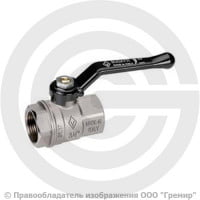 Кран латунный Ду-25 (1") Ру-30 ВР (ВН) никель рычаг Bugatti серия 910 Кран латунный Ду-25 (1") Ру-30 ВР (ВН) никель рычаг Bugatti серия 910