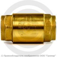 Клапан обратный осевой латунный Ду-15 (1/2") Ру-25 ВР (ВН) (Т<110°С) NRV-R Ридан Клапан обратный осевой латунный Ду-15 (1/2") Ру-25 ВР (ВН) (Т<110°С) NRV-R Ридан