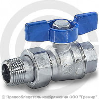 Кран латунный Ду-20 (3/4") Ру-35 ВР-"Американка" хром полнопроходной бабочка Giacomini R859 Кран латунный Ду-20 (3/4") Ру-35 ВР-"Американка" хром полнопроходной бабочка Giacomini R859