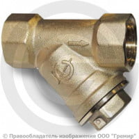 Фильтр сетчатый Y-образный латунный Ду-20 (3/4") Ру-16 ВР (ВН) (Т<110°С) ГАЛЛОП 118002 Фильтр сетчатый Y-образный латунный Ду-20 (3/4") Ру-16 ВР (ВН) (Т<110°С) ГАЛЛОП 118002