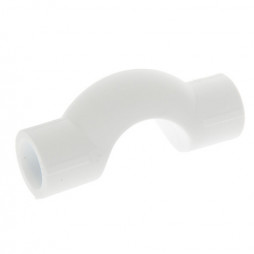Скоба PP-R белая внутренняя пайка Дн 25 обводная с муфтами VALFEX