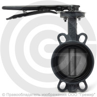 Затвор дисковый поворотный межфланцевый Ду-125 Ру-16 NBR с нержавеющим диском Benarmo Затвор дисковый поворотный межфланцевый Ду-125 Ру-16 NBR с нержавеющим диском Benarmo