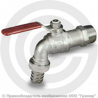 Кран латунный водоразборный Ду 1/2"-1/2"-16мм Ру-40 НР-Штуцер никель рычаг RTP (РосТурПласт) Кран латунный водоразборный Ду 1/2"-1/2"-16мм Ру-40 НР-Штуцер никель рычаг RTP (РосТурПласт)