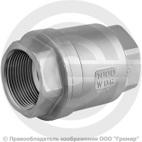 Клапан обратный осевой нержавеющий Ду-15 (1/2") Ру-40 ВР (ВН) (Т<80°С) диск нерж Benarmo Клапан обратный осевой нержавеющий Ду-15 (1/2") Ру-40 ВР (ВН) (Т<80°С) диск нерж Benarmo