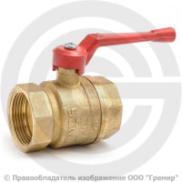 Кран латунный Ду-32 (1 1/4") Ру-40 ВР (ВН) муфтовый полнопроходной рычаг БАЗ 11б27п1 А30 Кран латунный Ду-32 (1 1/4") Ру-40 ВР (ВН) муфтовый полнопроходной рычаг БАЗ 11б27п1 А30