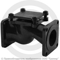 Клапан обратный подъемный чугунный фланцевый Ду-40 Ру-25 (Т<225°С) 16кч9п Луидор Клапан обратный подъемный чугунный фланцевый Ду-40 Ру-25 (Т<225°С) 16кч9п Луидор