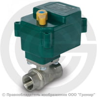 Кран латунный с электроприводом 12V Ду-25 Ру-40 ВР (ВН) никель Bugatti Neptun Кран латунный с электроприводом 12V Ду-25 Ру-40 ВР (ВН) никель Bugatti Neptun