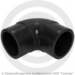 Отвод ПЭ100 спигот Дн 63 90гр Ру-16 SDR11