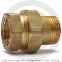 Американка (соединитель) латунная прямая ВР-НР (ВН-НАР) Ду-32 (1 1/4") STOUT Американка (соединитель) латунная прямая ВР-НР (ВН-НАР) Ду-32 (1 1/4") STOUT