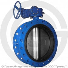 Затвор чугунный поворотный фланцевый с редуктором Ду-800 Ру-10 EPDM с чугунным диском ABRA BUV-FL226