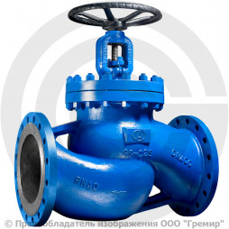 Клапан запорный стальной фланцевый Ду-25 Ру-40 (Т<400°С) сальниковый KV40 Гранвент