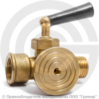 Кран трехходовой для манометра Ду-15 Ру-16 ВР-НР (ВН-НАР) G1/2"-G1/2" с фланцем и ручкой Icma Кран трехходовой для манометра Ду-15 Ру-16 ВР-НР (ВН-НАР) G1/2"-G1/2" с фланцем и ручкой Icma