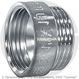 Удлинитель латунный ВР-НР (ВН-НАР) Ду-15 (1/2") L=15мм хром SantechSystems
