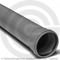 Труба PP-H канализационная серая Дн 110х2,7 безнапорная L=2м в/к VALFEX BASE Труба PP-H канализационная серая Дн 110х2,7 безнапорная L=2м в/к VALFEX BASE