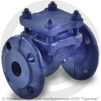 Клапан обратный подъемный чугунный фланцевый Ду-32 Ру-25 (Т<300°С) 16кч9нж Луидор Клапан обратный подъемный чугунный фланцевый Ду-32 Ру-25 (Т<300°С) 16кч9нж Луидор