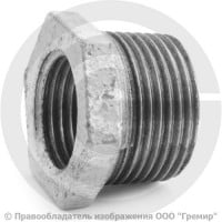 Футорка чугунная оцинкованная НР-ВР (НАР-ВН) Ду 15-10 (1/2"-3/8") Fittex PLUS Футорка чугунная оцинкованная НР-ВР (НАР-ВН) Ду 15-10 (1/2"-3/8") Fittex PLUS