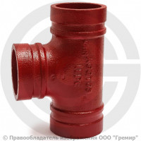 Тройник равносторонний под муфту грувлок Ду-32 (Дн 42) Ру-25 XGQT07 Тройник равносторонний под муфту грувлок Ду-32 (Дн 42) Ру-25 XGQT07