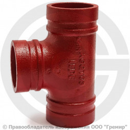 Тройник равносторонний под муфту грувлок Ду-32 (Дн 42) Ру-25 XGQT07