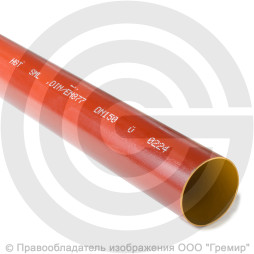 Чугунная канализационная труба Ду 200 SML безраструбная длина 3м Китай