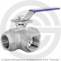 Кран нержавеющий AISI 316 (CF8M) трехходовой L-тип Ду-8 (1/4") Ру-40 ВР (ВН) муфтовый NK-BTl8/6 Кран нержавеющий AISI 316 (CF8M) трехходовой L-тип Ду-8 (1/4") Ру-40 ВР (ВН) муфтовый NK-BTl8/6