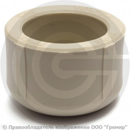 Заглушка (пробка) PP-R серая внутренняя пайка Дн 50 VALFEX