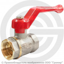 Кран латунный Ду-15 (1/2") Ру-63 ВР-НР (ВН-НАР) никель полнопроходной рычаг VALFEX PREMIUM 11Б27фт1М