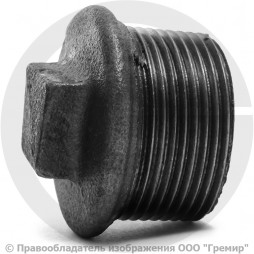 Заглушка чугунная НР (НАР) Ду 40 (1 1/2")