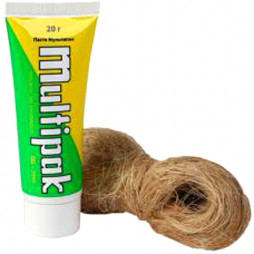 Набор для уплотнения резьбы №3 лен Unigarn 13гр + паста Multipak 20гр газ Unipak