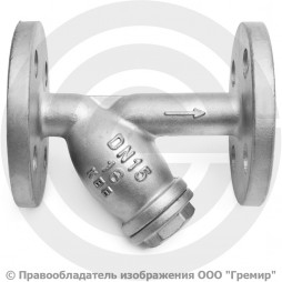 Фильтр сетчатый нержавеющий AISI 304 (CF8) фланцевый Ду-15 (1/2") Ру-16 (Т<250°С) NK-FYS15/4