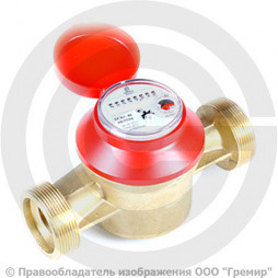 Счётчик крыльчатый одноструйный Ду-32 Ру-16 (Т<90°С) L=160мм В/К ОСВУ Декаст