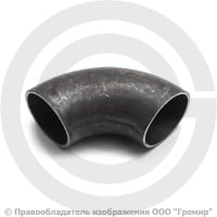 Отвод 76х3,5 (Ду-65) стальной (Ст.20) 90 градусов шовный Отвод 76х3,5 (Ду-65) стальной (Ст.20) 90 градусов шовный