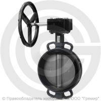 Затвор дисковый поворотный межфланцевый с редуктором Ду-400 Ру-16 NBR с нержавеющим диском Benarmo Затвор дисковый поворотный межфланцевый с редуктором Ду-400 Ру-16 NBR с нержавеющим диском Benarmo