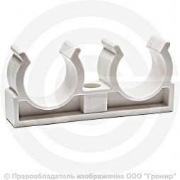 Опора PP-R двойная белая Дн 20 RTP (РосТурПласт)