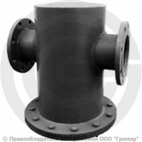 Грязевик абонентский вертикальный стальной фланцевый Ду-50 Ру-10 КАЗ