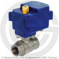 Кран латунный с электроприводом 220V Ду-20 Ру-40 ВР (ВН) никель Bugatti Neptun Кран латунный с электроприводом 220V Ду-20 Ру-40 ВР (ВН) никель Bugatti Neptun