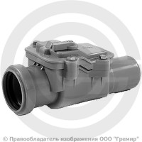 Клапан обратный канализационный серый Ду-50 с ревизионной крышкой Ostendorf Клапан обратный канализационный серый Ду-50 с ревизионной крышкой Ostendorf