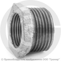 Футорка чугунная оцинкованная НР-ВР (НАР-ВН) Ду 32-25 (1 1/4"-1") Fittex PLUS Футорка чугунная оцинкованная НР-ВР (НАР-ВН) Ду 32-25 (1 1/4"-1") Fittex PLUS