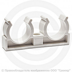 Опора PP-R двойная белая Дн 32 RTP (РосТурПласт)