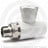 Клапан запорный (вентиль) PP-R белый Дн 20-1/2&quot; Ру-25 НР (НАР) прямой для радиатора VALFEX