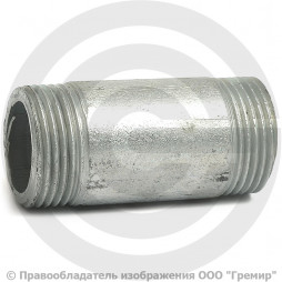 Бочонок стальной оцинкованный L=55мм Ду-20 (3/4") КАЗ