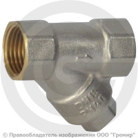 Фильтр сетчатый Y-образный латунный Ду-15 (1/2") Ру-40 ВР (ВН) (Т<130°С) РОС Фильтр сетчатый Y-образный латунный Ду-15 (1/2") Ру-40 ВР (ВН) (Т<130°С) РОС
